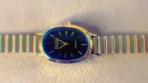 A video shows a close up of watch Stock Footage 315985765
