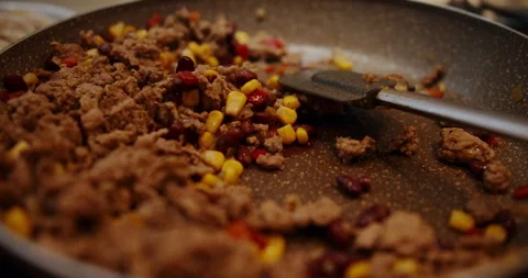 A video shows the colorful process of making a hearty dish Stock Footage 307931521