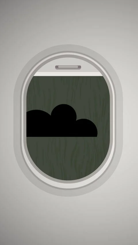 The video shows a compilation of airplane windows, some open with views of .. Stock Footage 340537973