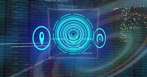 This video shows a computer processing data over a transparent background Stock Footage 329125103