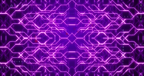 This video shows a digital interface with a binary coding moving over a Stock Footage 329509148