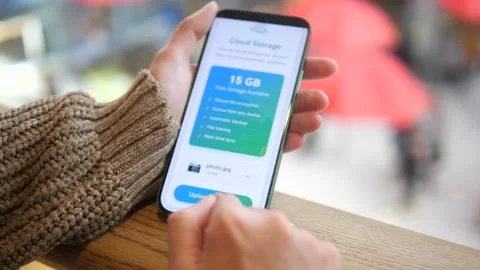 The video shows efficient cloud technology usage in a retail environment, with Stock Footage 318947337