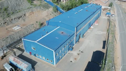 This video shows the gold mill building. Stock Footage 220406710