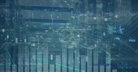 Video shows how data processing simplifies business and communication globally. Stock Footage 330108021