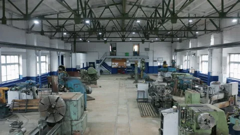 The video shows the interior of the plant and the machines. Stock Footage 220333555