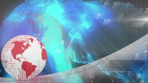 This video shows the processing of data over the globe Stock Footage 329364923