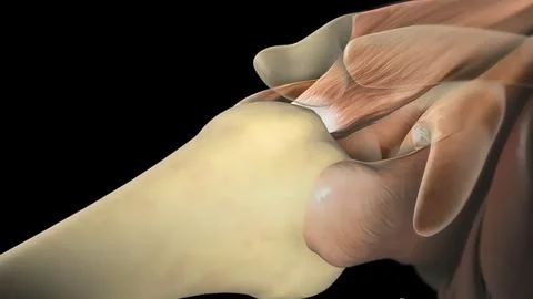 This video shows the rotator cuff Stock Illustration