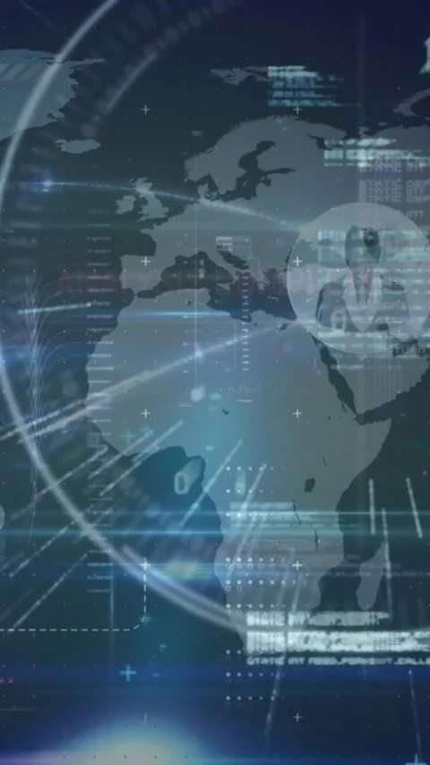 This video shows statistics and data processing happening all over the world Stock Footage 321991247