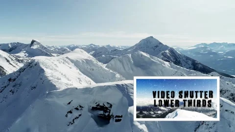 Video Shutter Lower Thirds After Effects stock
