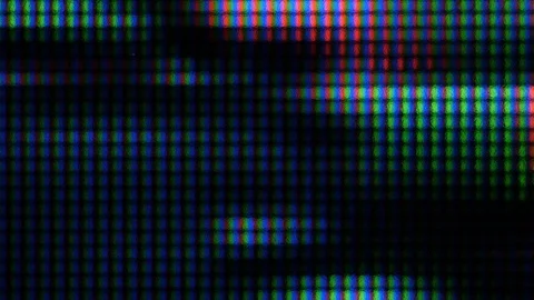 Video Signal Damage With Pixel Closeup Noise And Error Interference. Abstract 動画素材 123473131