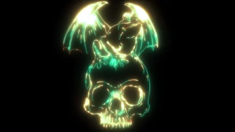 Video of skull with frog 스톡 동영상 274709680