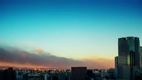 Video of sky, clouds, city and buildings, daytime Stock Footage 234510466