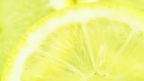 Video of sliced ??lemon slices Stock Footage 326034805