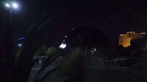 Video with slider MSG Sphere is light up in Las Vegas, Nevada. Stock Footage 249724470