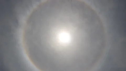 Video of Solar eclipse ring around sun Stock Footage 152077051