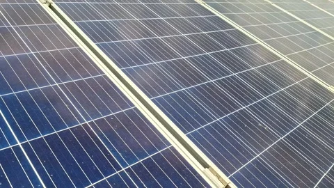 Video with solar panels. Alternative clean green energy concept. 4K Stock Footage 309396767