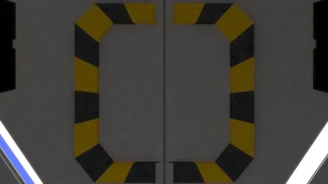 Video a spaceship corridor Stock-Footage 204733281