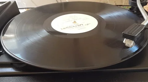 Video with spinning vinyl records Stock Footage 64659671