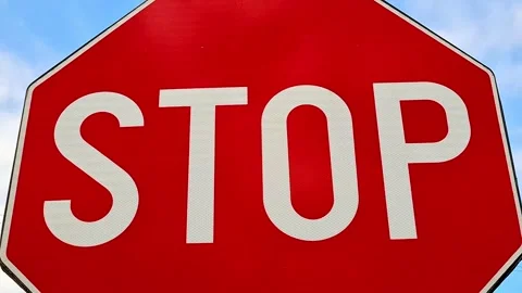 Video with STOP indicator. 4K Stock Footage 302074837