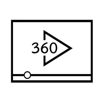 Video stream play icon Stock Illustration