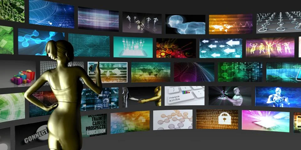 Video Streaming Stock Illustration