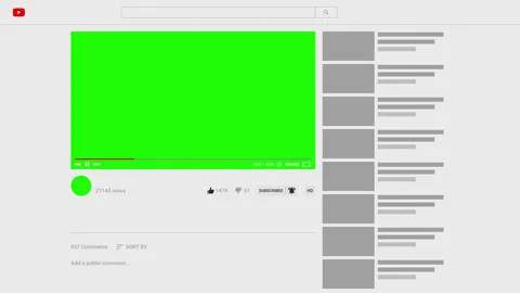 Video Streaming Player Interface Mockup Stock Footage 339549144