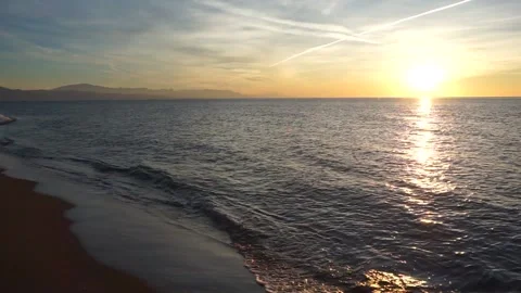 Video of a sunrise on the beach Stock Footage 236029459