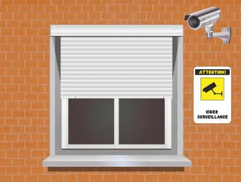 Video surveillance camera Stock Illustration