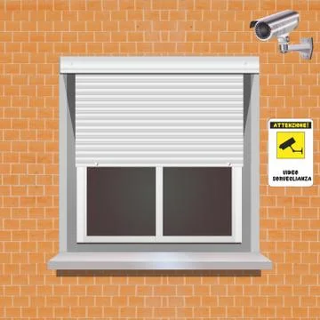 Video surveillance camera Stock Illustration