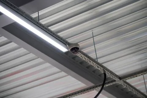 Video surveillance from the ceiling Stock Photos