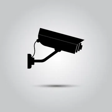 Video surveillance icon Stock Illustration