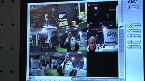 Video Surveillance, Security Camera Stock Footage 8985727