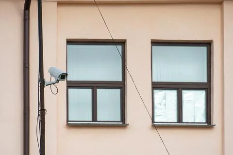Video surveillance systems. Security systems and protection from theft. Secur Stock Photos