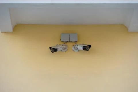 Video surveillance systems. Security systems and protection from theft. Sec.. Stock Photos