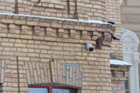Video surveillance systems. Security systems and protection from theft. Secur Stock Photos