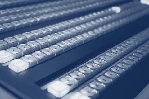 Video switcher and effects processor. 写真素材