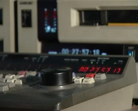 Video-tape editing Stock Footage 8838885