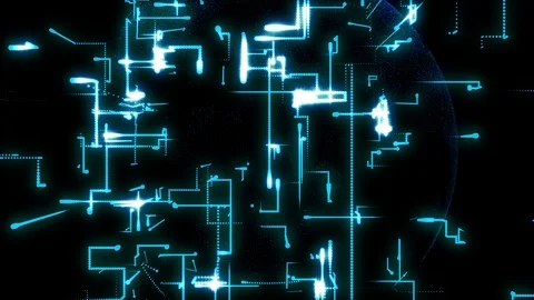 Video of techno AUX sphere field background Stock Footage 89514722