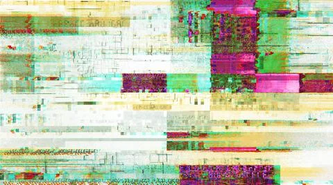 Video technology glitch background as wallpaper or tech related graphic desig Stockillustratie