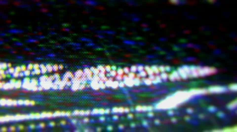 Video television static distortion broadcast fuzzy vcr Stock Footage