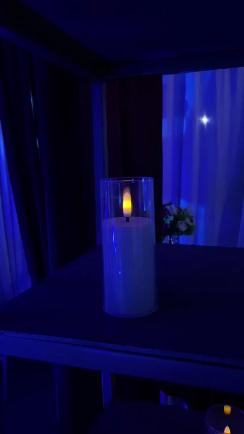 Video template background blue in the night Stock Footage 339223370