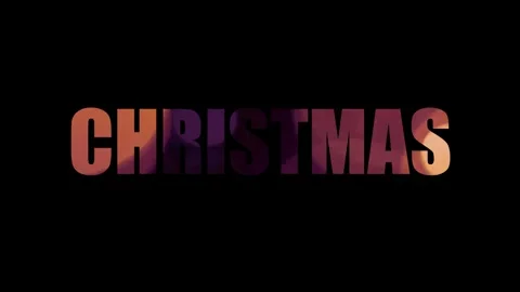 Video in Text Effect Word Christmas Video stock 337418109