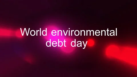Video text World Environmental Debt Day. Stock Footage 153069326