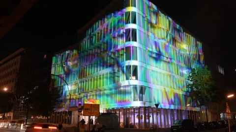 Video time-lapse of Berlin, Germany during the festival of lights. Stock Footage 160566598