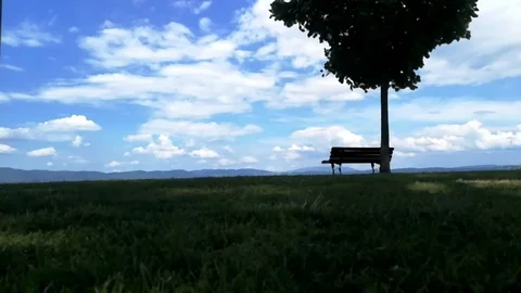 Video time lapse with people walking along the Trasimeno lake Video stock 92494271