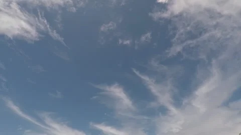 Video time lapse with white clouds moving on blue sky. Stock Footage 132734243