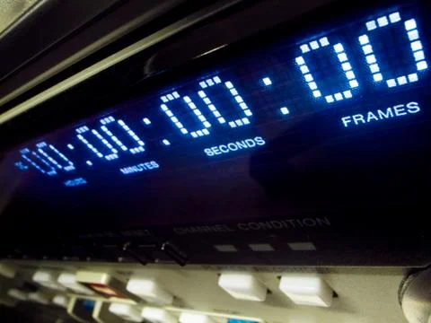 Video timecode Foto stock