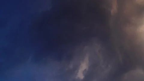 Video timelapse of the movement of dark heavy clouds across the sky from le.. Stock Footage 335375605