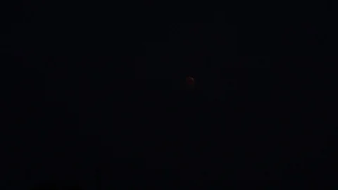 Video timelapse of the red moon eclipse of 27 July 2018 Stock Footage 93006807