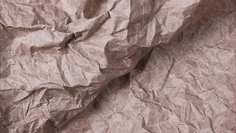 Texture of brown craft crumpled paper background Vector Image